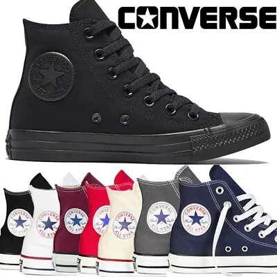 For Unisex Fashion Convers Classic Chuck Taylor Trainers Canvas Hi/Lo Tops Shoes • £6.99