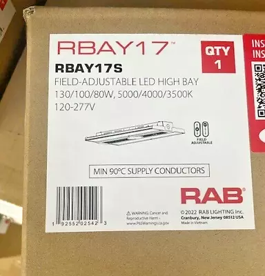 RAB Lighting RBAY17S 14  Field Adjustable Linear LED High Bay • $73.99