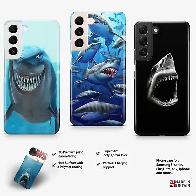 £5.99 • Buy Shark Ocean Beach Fish PHONE Case Samsung A52 S10 S20 S21 S22 + FE Ultra Nature