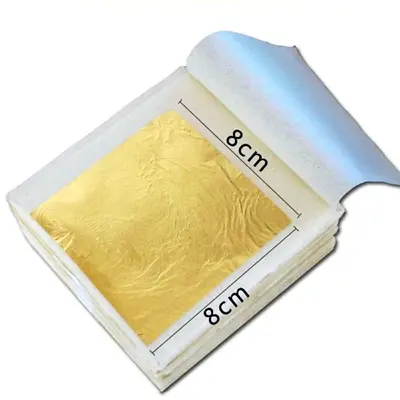 Edible / Decorative Gold Leaf Loose Sheets - 24 Carat - 8cm X 8cm • £2.85