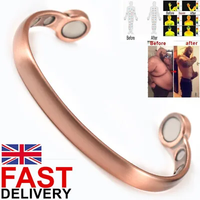 Mens Bio Celtic Magnetic Copper Bracelet/bangle Arthritis Pain Relief Strength • £7.69