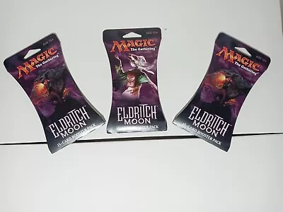 3x Magic The Gathering ELDRITCH MOON Sleeved Booster Packs MTG Brand New Sealed • $44