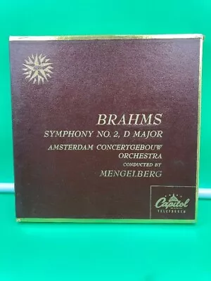 Brahms Symphony No. 2 D Major Amsterdam Concertgebouw Orchestra Mengelberg • $12.98