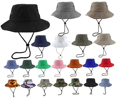 Gelante Unisex 100% Cotton Bucket Hat Fish Man Camping Safari Boonie Sun Summer  • $11.49