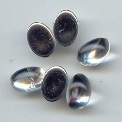 $3.74 • Buy 36 VINTAGE CRYSTAL ACRYLIC HIGH DOME 14x10mm. OVAL SMOOTH CABOCHONS 7203