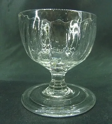£39.99 • Buy Antique Georgian Regency Folded Foot Monteith Or Bonnet Glass C.1800