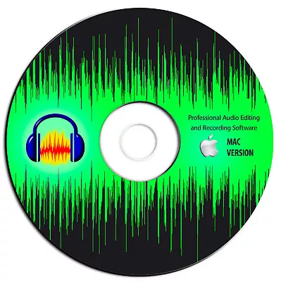 Audacity-Professional Audio Music Studio Editing-Recording Software-MP3-CD-MAC • $9.98