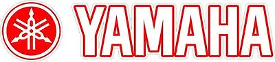 Yamaha Motorcycles Vinyl Decal Sticker Car Truck Racing 9  Or 14  Red White • $4.99