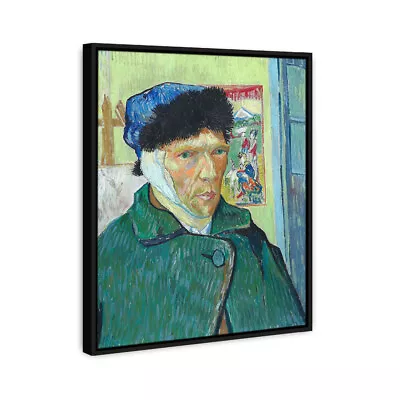 Van Gogh Self-portrait Bandaged Ear Abstract Painting Framed Oil Canvas Print • $38.88