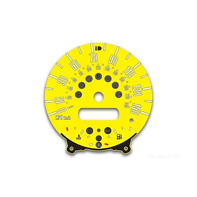 Mini One Cooper S R50/52/53 Instrument Speedometer Gauge Face Dial Yellow • $119