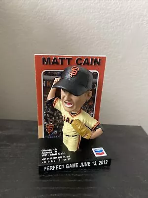 SF Giants 2022 Matt Cain Perfect Game Bobblehead Brand New In Box • $5