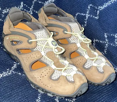 Merrell Chameleon Arc Athletic Shoes Women's Size 7 Leather  Tan Vibram • $45