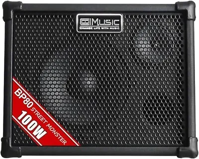 BP80 Battery Powered Acoustic Guitar Amplifier- Portable Bluetooth Speaker • £209.98