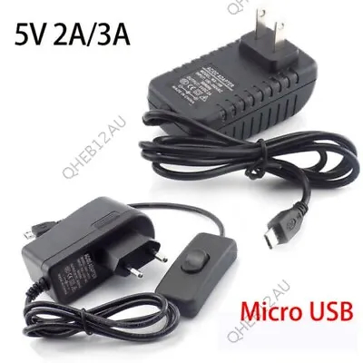 Micro USB Power Adapter Supply 5V 2A 3A Switch For Raspberry Pi Zero PC 19H • $6.55