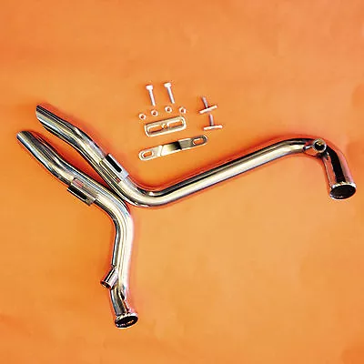 HARLEY STAINLESS 1 3/4  L.A.F LAF Drag Pipes Exhaust Harley Softail  • $86.40