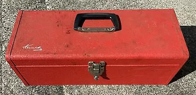 Vintage Kennedy KK-19 Red Tool Box W/ Tray 19  X 7  X 7  Excellent Condition • $47