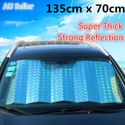 LASER Car Windshield SUV Sunshade Sun Shield Sun Shade Cover Front Windscreen OZ • $16.95