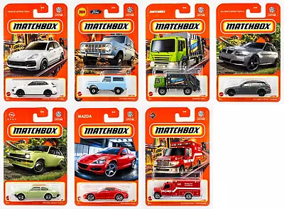 2024 Matchbox Mix 5 | All 7 Vehicles | Ambulance | Bronco | BMW | Opel | FSC • $18.99