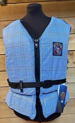 NEW! XL **STEARNS**Type III Blue Plaid Life Jacket/Vest NOS *2015 • $49.99