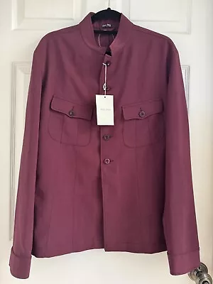 NWT MIU MIU Italy Women’s Burgundy Classic Buttons Shirt Blouse Sz M • $99