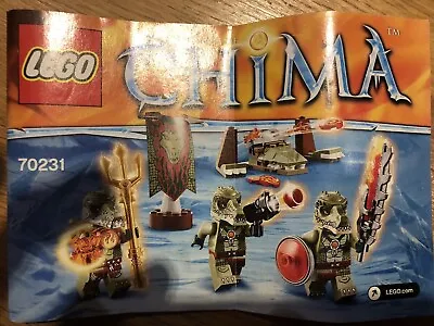 LEGO LEGENDS OF CHIMA: Crocodile Tribe Pack 70231 - Incomplete • £2.99