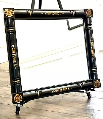 Hitchcock Alford & Co Mirror Black Solid Maple Stencil 21.5 X 19.5 Vintage • $114.95