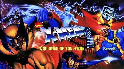 $21 • Buy X-Men Children Of The Atom - Dynamo Big Blue Arcade Marquee  Header/Backlit Sign