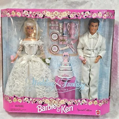 Mattel Special Edition Barbie &  Ken Wedding Fantasy Gift Set Nib #17243 • $39.99