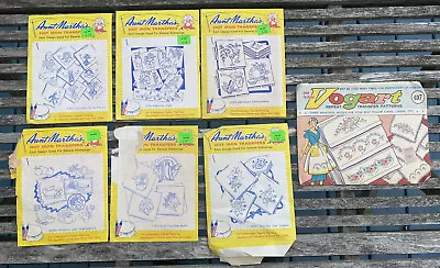 Vintage Aunt Martha's Hot Iron Transfers Embroidery Patterns Needle Crafts • $11