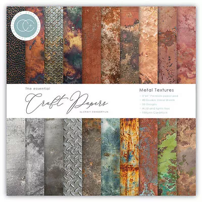 £4.99 • Buy The Essential 6  X 6  Craft Paper Pads From Craft Consortium - 25 Designs NEW