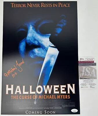 A MICHAEL LERNER Signed 12x18 Poster HALLOWEEN 6 The Curse Of Michael Myers JSA • $69.99