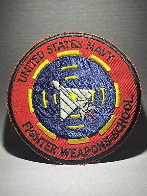 RARE Vintage US Navy Fighter Weapons School AUTHENTIC Patch Top Gun Clean Cool • $19.99