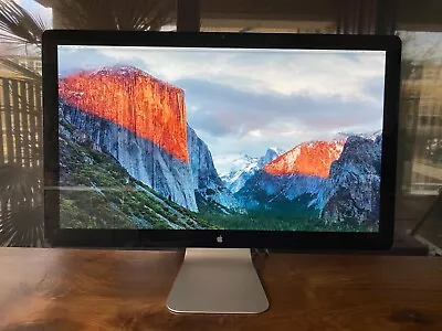 £395 • Buy Apple Cinema Display Screen 27  Thunderbolt Widescreen Mac Monitor LED A1407