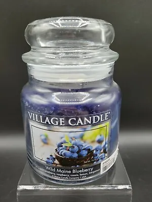 Village Candle Wild Maine Blueberry Premium Large 16 Oz Candle Jar • $18.40