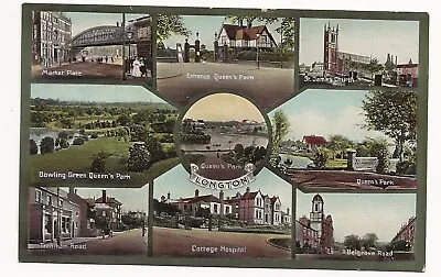 Postcard Multiview Longton Stoke On Trent Staffordshire • £5.99