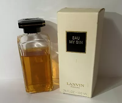 New - Vintage French Eau My Sin Lanvin Paris 100ML  France Eau De Toilette • $38.50