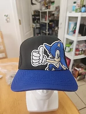 Sonic The Hedgehog: Sonic Face A-Flex Flatbill Cap Hat • $10.99