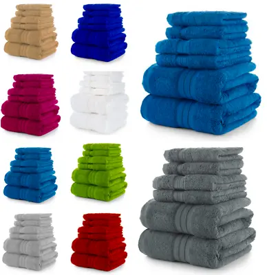 100% Egyptian Cotton Luxury  Bath Towels Soft Face Hand Jumbo Bath Sheets 800GSM • £85.50