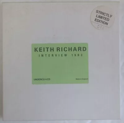Keith Richards 1983 NEW* Numbered Ltd Edition BOXED CD Single With Photos • £7.99