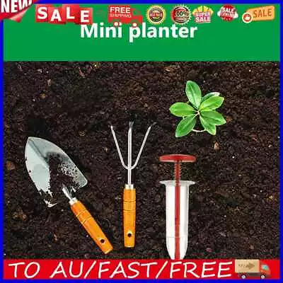 Mini Plant Seed Sower Planter Adjustable Handheld Flower Grass Syringe Seeder • $9.34