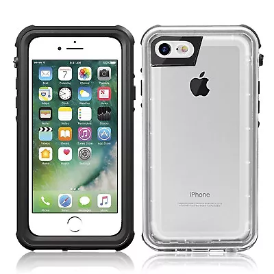$27.99 • Buy Waterproof Heavy Duty Armor Clear Case Cover For Apple IPhone 8 Plus 6 6S 7 Plus