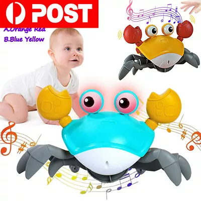 Baby Crawling Crab Toy Dancing Crab Toy Baby Sensory Crawling Crab Musical Toy • $21.89