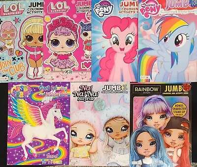 Assorted Coloring Books (7) Featuring My Little Pony LOL Surprise Lisa Frank + • $6.25