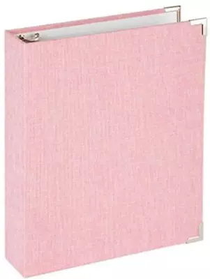 Office Depot Mini Fabric 3-Ring Binder Set 1  Round Rings Pink • $13.95