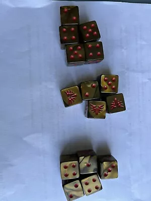 Limited Edition Blood Angel Space Marines Sanguinary Guard Dice X 15 (lot A) • £7.50