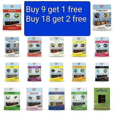 BCUK  FROZEN FISH FOOD  100g  MIX N MATCH (MIN ORDER 10 PACKS) / LIVEFOOD • £1.99