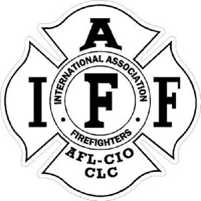 4 Inch Reflective IAFF White Firefighter Maltese Cross Firefighter Sticker • $5.99