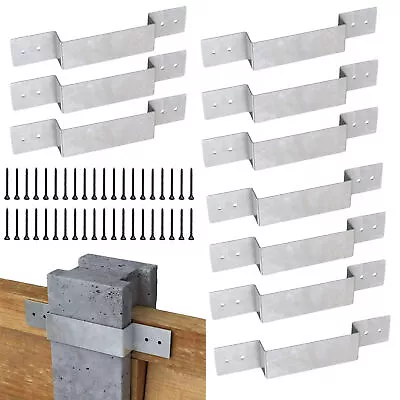 10pcs Fence Post Brackets Heavy Duty Fence Post Repair Kit Universal Holder • $46.32