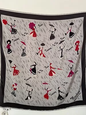 NWT Moschino Cheap And Chic Olive Oyl Dancing In The Rain Scarf 85x85CM Italy • $88