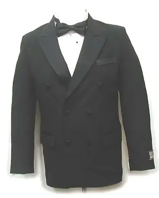 Men's Vintage Double Breasted Peak Lapel Tuxedo Jacket New By Broadway Tuxmakers • $49.95